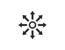 Simplify, modules, arrow icon. vector