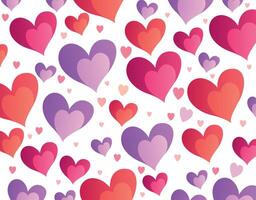 Vibrant Gradient Heart Pattern Design vector