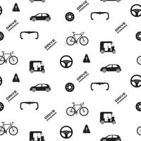 Elegant vehicle Pattern Design vector