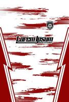 Abstract background for sports jersey pattern ruby red halftone vector
