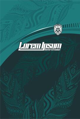 Abstract background for sports jersey pattern green tosca fur