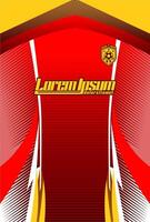 Abstract background for sports jersey pattern halftone speed red vector