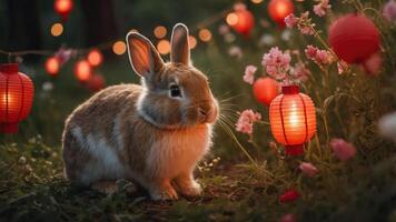Chinese Zodiac Rabbit Stock Photos, Images and Backgrounds