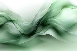 Serene Green Abstract Waves for Modern Design and Decor Projects photo