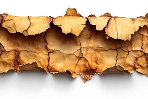 Abstract Texture of Cracked Brown Paper Layers for Creative Design and Background Concepts photo