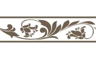 the edge of a frame in the shape of a creeping flower, suitable for decorative frames png