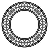 Swirl Frame Border Ornament for Unique and Decorative Textile Pattern. vector