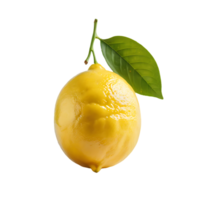 Realistic Lemon Isolated on Transparent Background for High-Quality Design png