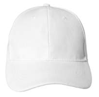de face vue de Vide blanc base-ball casquette isolé sur transparent Contexte. modèle moquer en haut png
