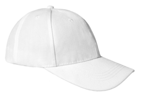 profil vue de Vide blanc base-ball casquette isolé sur transparent Contexte. modèle moquer en haut png