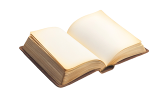 Minimalist Open Notebook with Blank Pages png