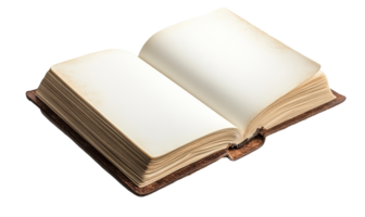 White Pages of an Open Notebook png