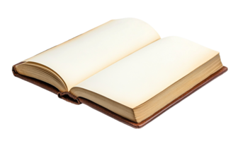 A Plain White Notebook Lying Open png