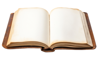 Open Notebook with Plain Pages and No Text png