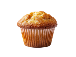 A single golden muffin with a soft texture png