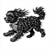 Cavapoo Running Stock vector