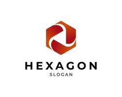 Hexagon Box Cube Polygon Geometric Motion Geometry Modern Colorful Logo Design Illustration vector