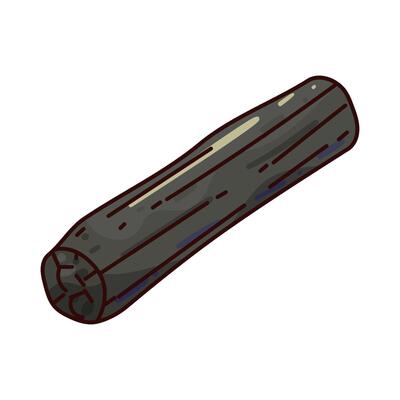 Illustration of charcoal stick