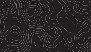 Dark Topographic Line Pattern Background for Modern and Sleek Designs vector