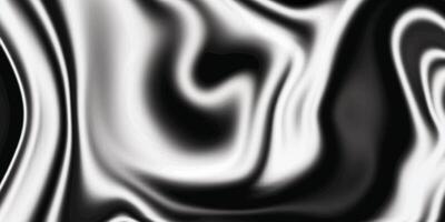 Black and White Abstract Fluid Art with Dynamic Swirls vector