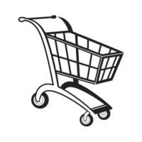 Simple Vctor Illustration of a Shopping Cart vector