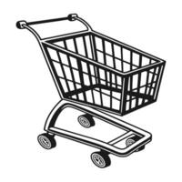 Shopping Cart Simple Vecto Icon Illustration Stock vector