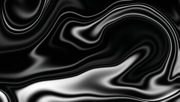 Black and White Abstract Liquid Art Design vector