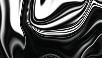 Black and White Abstract Liquid Art with Swirls vector