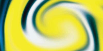Vivid Yellow and Blue Abstract Fluid Art with Dynamic Swirls vector