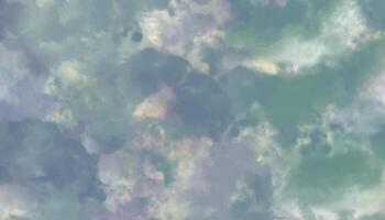Soft Pastel Green and Blue Cloudy Abstract Background Texture vector