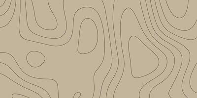 Minimalist Beige Topographic Line Art Background for Modern Design Projects vector