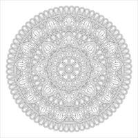 Peaceful Mandala Coloring Sheets for Adults Printable Patterns for Stress Relief vector