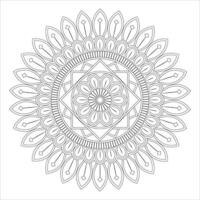 Unique Mandala Patterns Printable Adult Coloring Pages for Stress Free Creativity vector