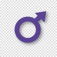 Boy gender icon. Minimalistic papercut style representing gender concepts. Ideal for graphic projects, web design, and social awareness materials. vector