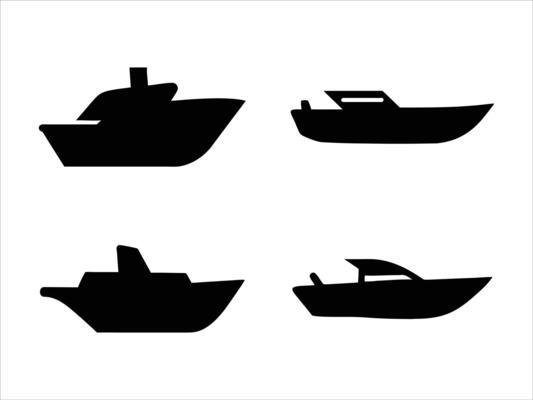 Clean Boat Illustration Set