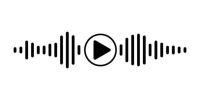 Black sound waves of the equalizer isolated on white background. Clipart Illustration. vector