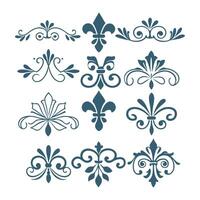 set of decorative elements for design illustration vector