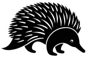 Eye-Catching Echidna Silhouette Ideas for Creative Projects vector