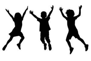 Creating Custom Artwork with Children Silhouettes vector