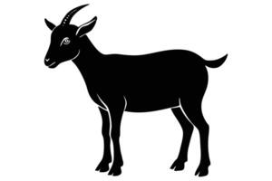 Exploring the Elegance of Goat Silhouettes in Design vector