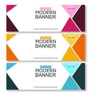Modern banner, web template, abstract design template, graphic flyer, web design, design art vector