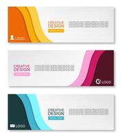 Modern banner, web template, abstract design template, graphic flyer, web design, creative design vector