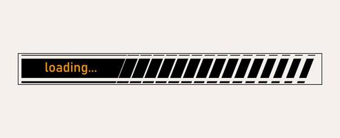 a black and white sign with the word loading vector
