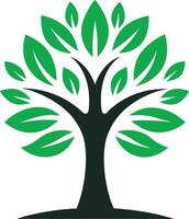 Tree icon concept of a stylized illustration vector