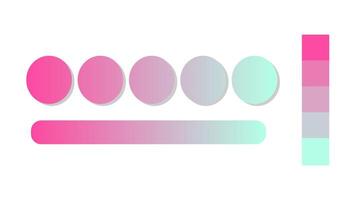 Abstract gradient background with Fuchsia and Aqua color palette. Abstract illustration with gradient blur design. Blurred colored abstract background. Colorful gradient illustration vector