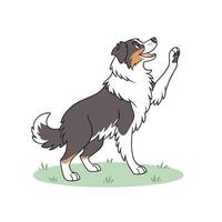 Australian Shepherd Fist vector