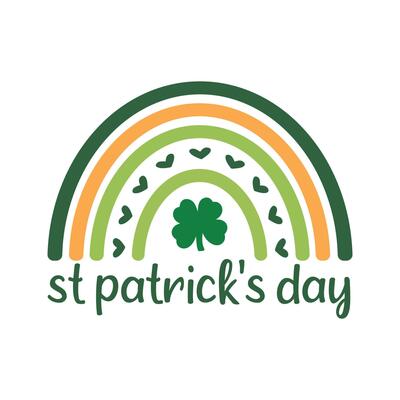 st patrick s day rainbow Design