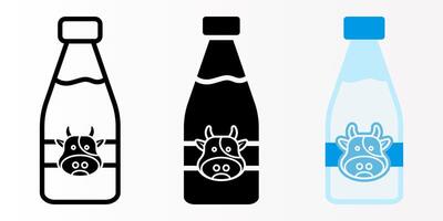 Bottle icon set. Water bottle sign. for mobile concept and web design. illustration on white background vector