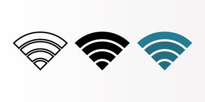 Wifi icon set. signal sign. for mobile concept and web design. illustration on white background vector