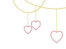 Valentine Day Corner vector